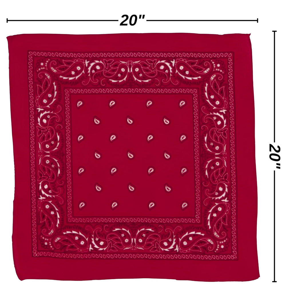 Classic Red Bandana Paisley - 20" x 20" amscan Town Creek Trading Post - Free Shipping $50.00