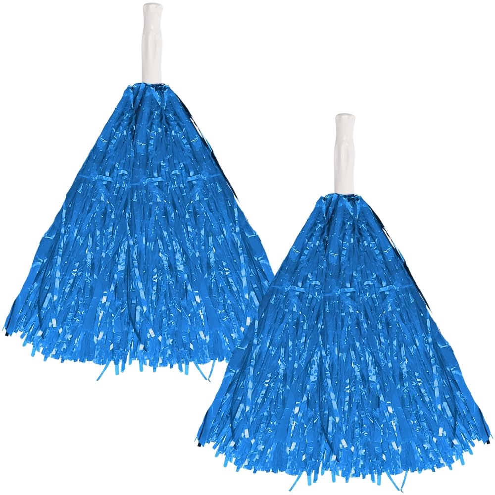 15" Cheer Leader Dance Team Pom Poms 2pk Blue amscan Town Creek Trading Post - Free Shipping $50.00