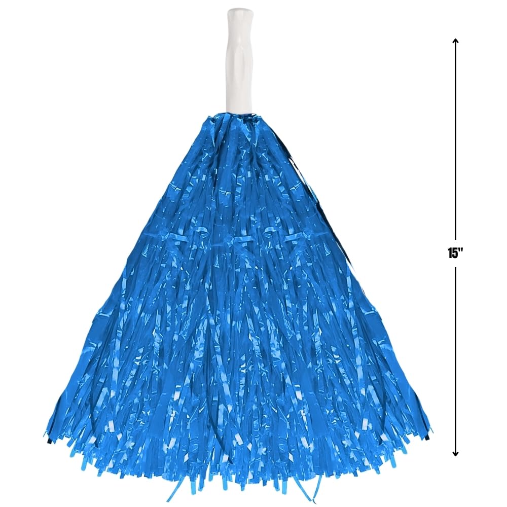 15" Cheer Leader Dance Team Pom Poms 2pk Blue amscan Town Creek Trading Post - Free Shipping $50.00