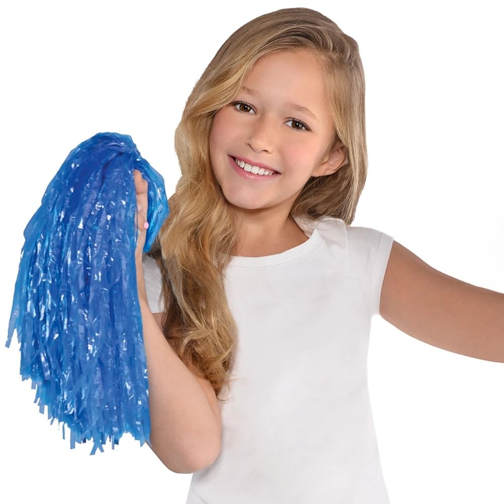 15" Cheer Leader Dance Team Pom Poms 2pk Blue amscan Town Creek Trading Post - Free Shipping $50.00