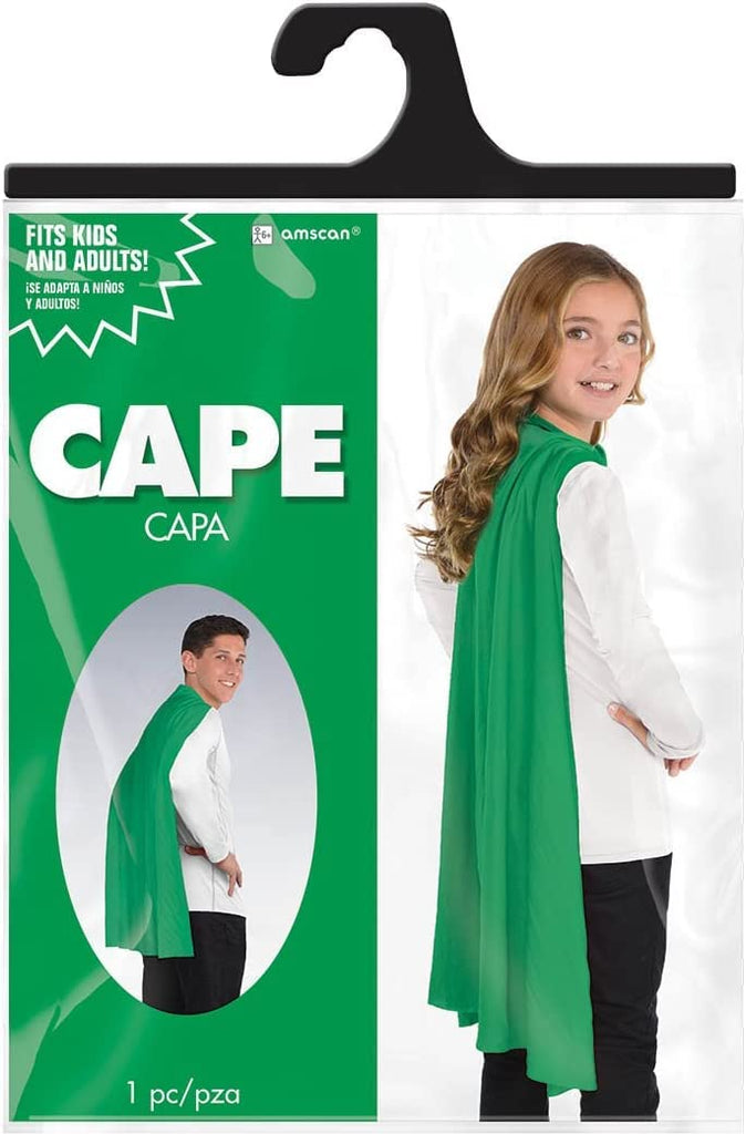 Super Hero Costume 30" Green Cape amscan Town Creek Trading Post - Free Shipping $50.00
