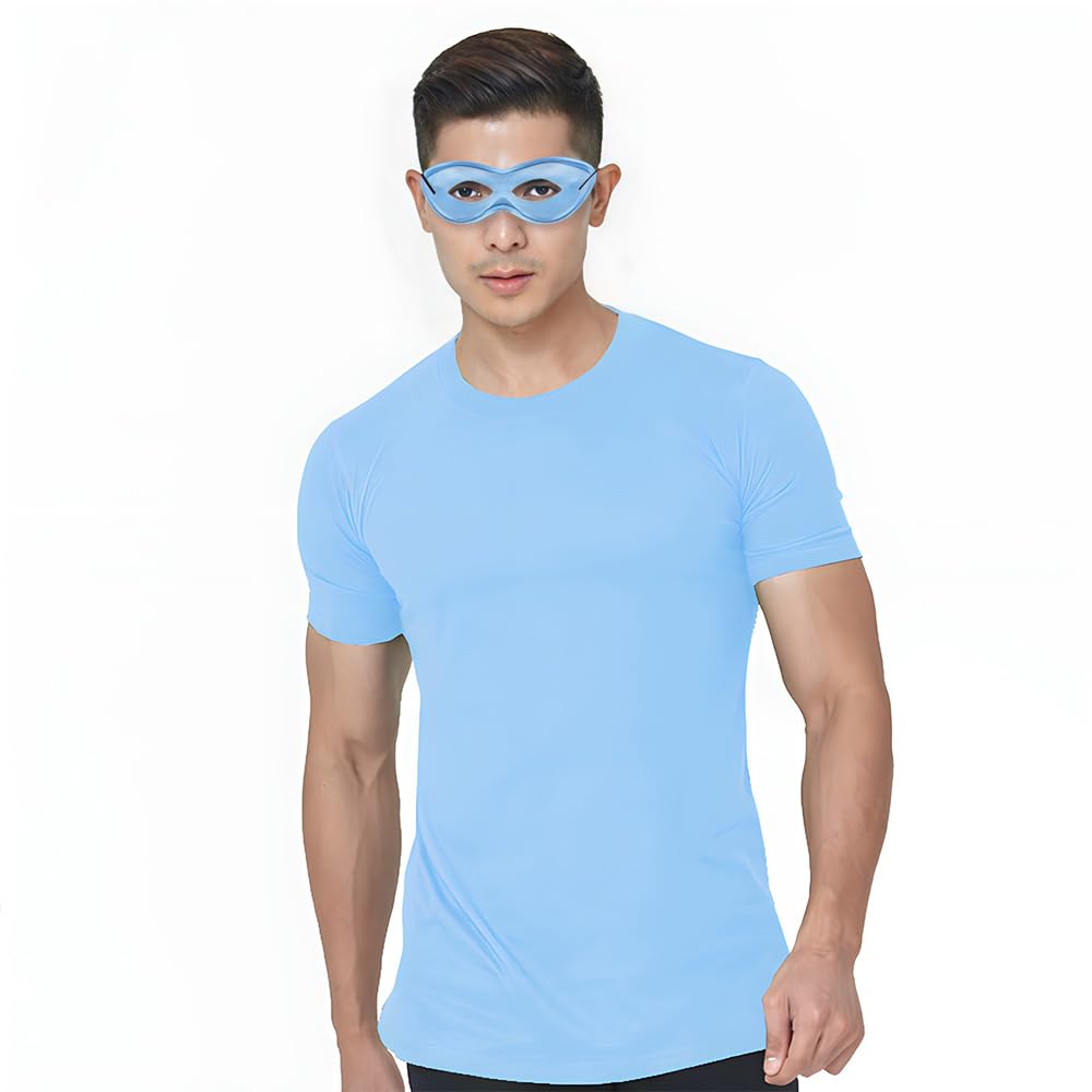 Super Hero Mask - Light Blue amscan Town Creek Trading Post - Free Shipping $50.00