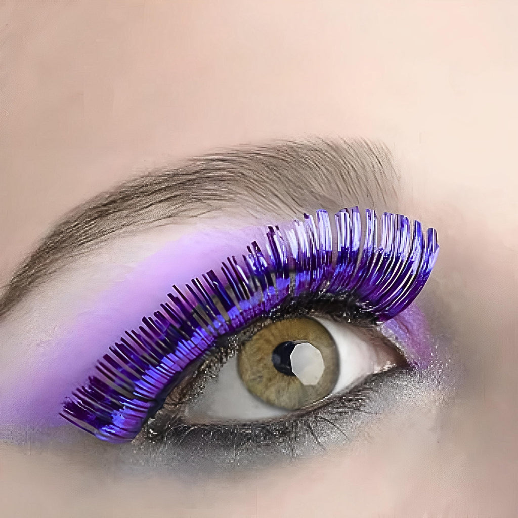 Purple Non Toxic Adhesive Tinsel False Eyelashes amscan Town Creek Trading Post - Free Shipping $50.00