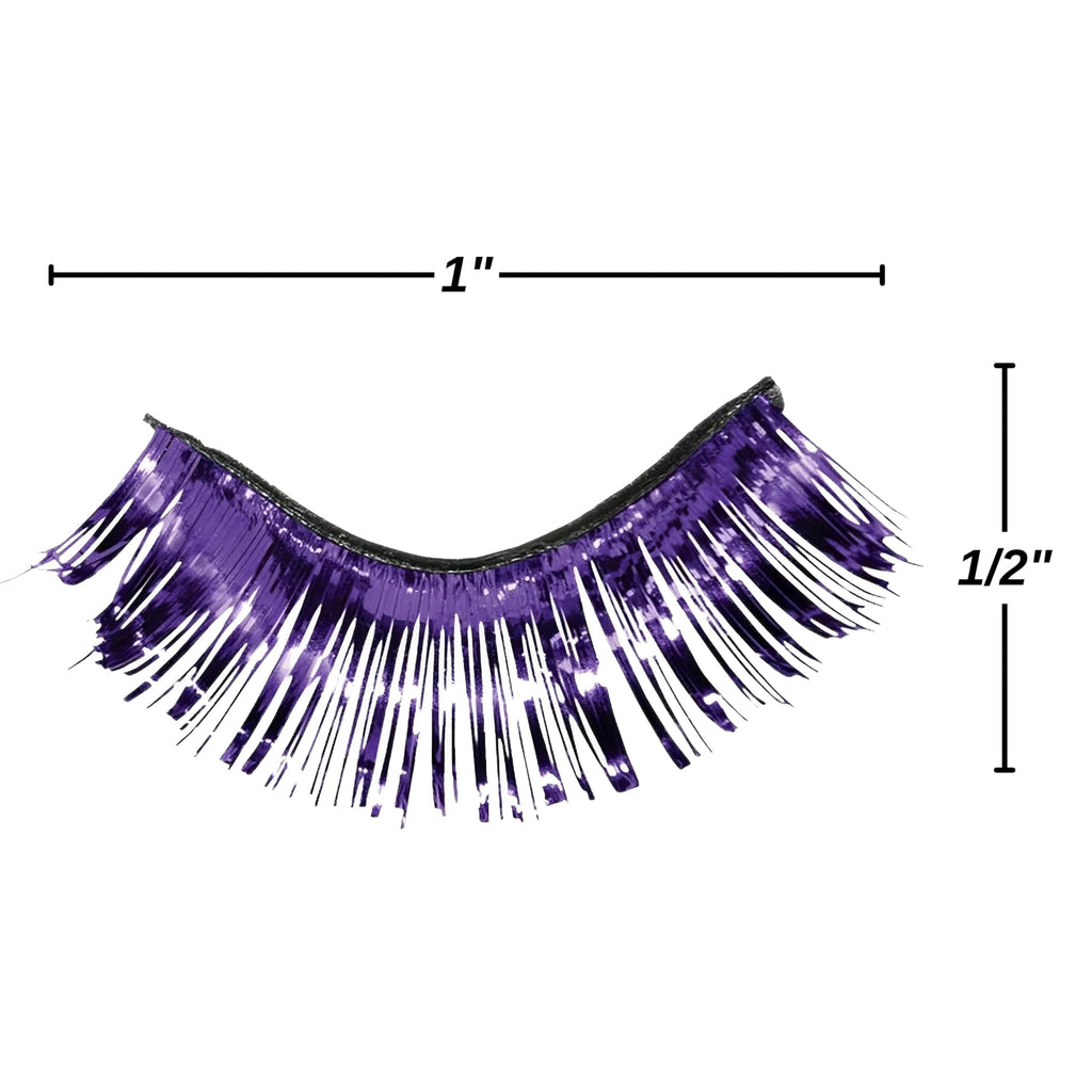 Purple Non Toxic Adhesive Tinsel False Eyelashes amscan Town Creek Trading Post - Free Shipping $50.00
