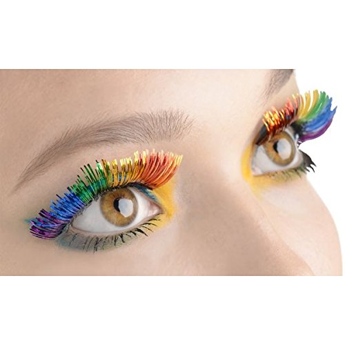 Rainbow Non Toxic Adhesive Tinsel False Eyelashes amscan Town Creek Trading Post - Free Shipping $50.00