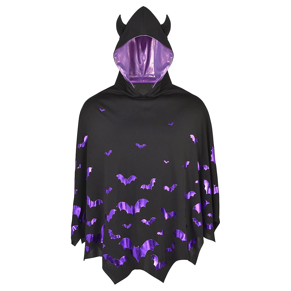 Black Bat Hooded Poncho Costume - Adult Size - 1 Pc amscan Town Creek Trading Post - Free Shipping $50.00