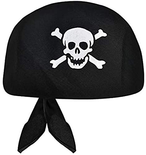 Black Jolly Roger Pirate Bandana with Skull and Crossbones amscan Town Creek Trading Post - Free Shipping $50.00