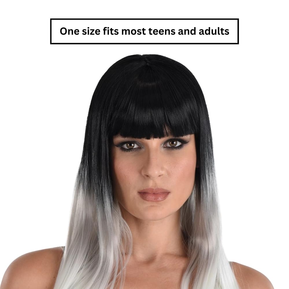 Black White Ombre Wig (Adult) amscan Town Creek Trading Post - Free Shipping $50.00