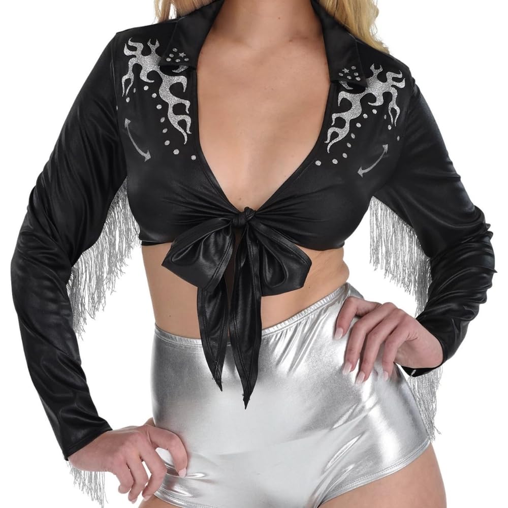 Cowgirl Glam Crop Top Women's Plus (XXL) amscan Town Creek Trading Post - Free Shipping $50.00