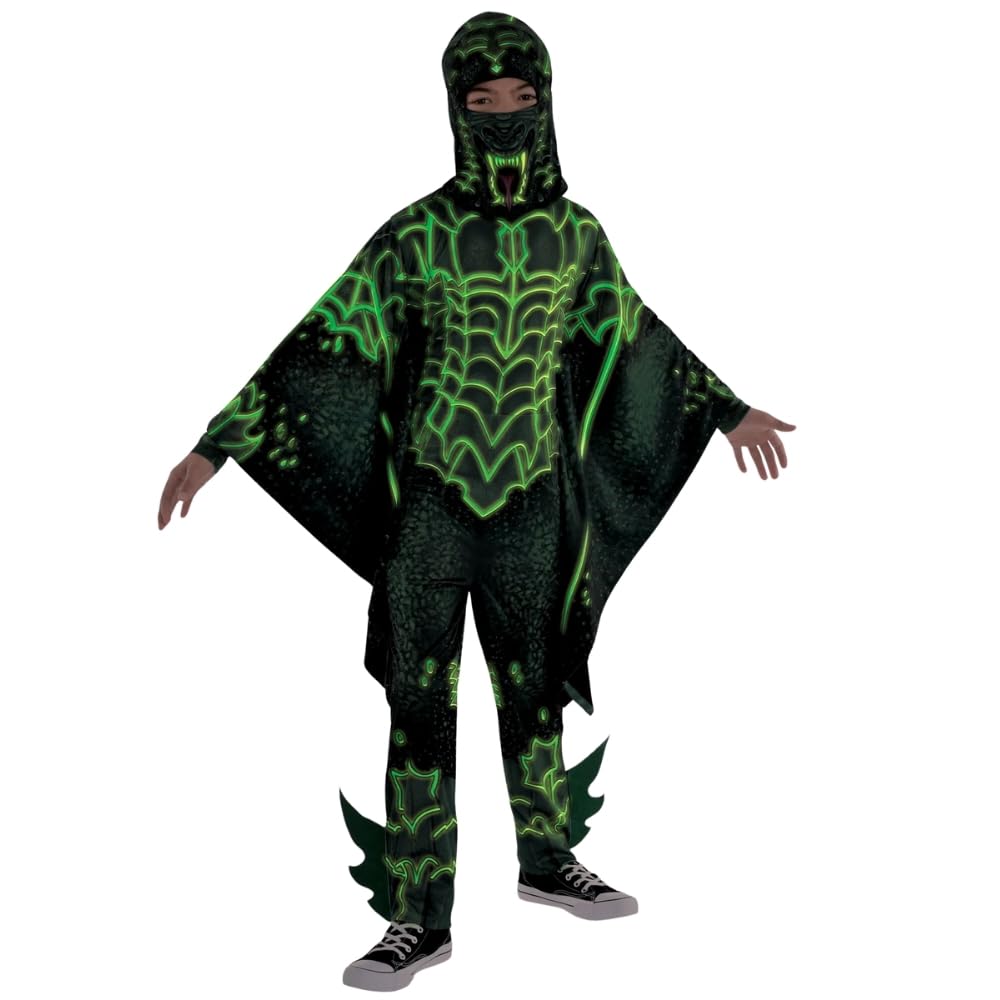 Ninja Deluxe Dragon Glow in the Dark Boys Large (12-14) amscan Town Creek Trading Post - Free Shipping $50.00