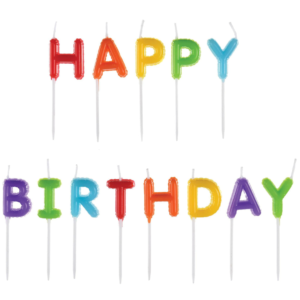 Birthday Candles - Spells out "Happy Birthday" in Primary Colors 2.25" 13 ct amscan Town Creek Trading Post - Free Shipping $50.00
