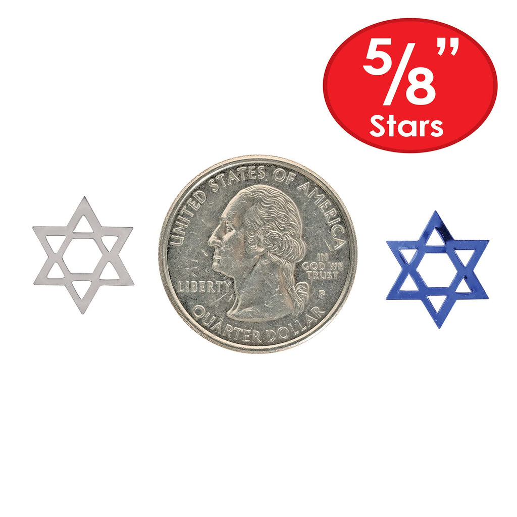 Fanci-Fetti Star Of David (blue & silver) Party Accessory (1 count) (.5 Oz/Pkg) Beistle Town Creek Trading Post - Free Shipping $50.00