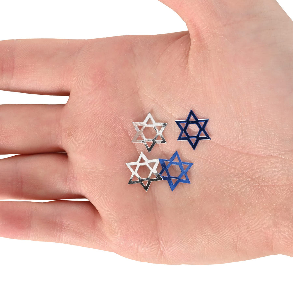 Fanci-Fetti Star Of David (blue & silver) Party Accessory (1 count) (.5 Oz/Pkg) Beistle Town Creek Trading Post - Free Shipping $50.00