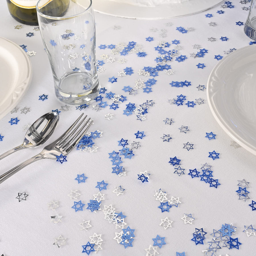 Fanci-Fetti Star Of David (blue & silver) Party Accessory (1 count) (.5 Oz/Pkg) Beistle Town Creek Trading Post - Free Shipping $50.00