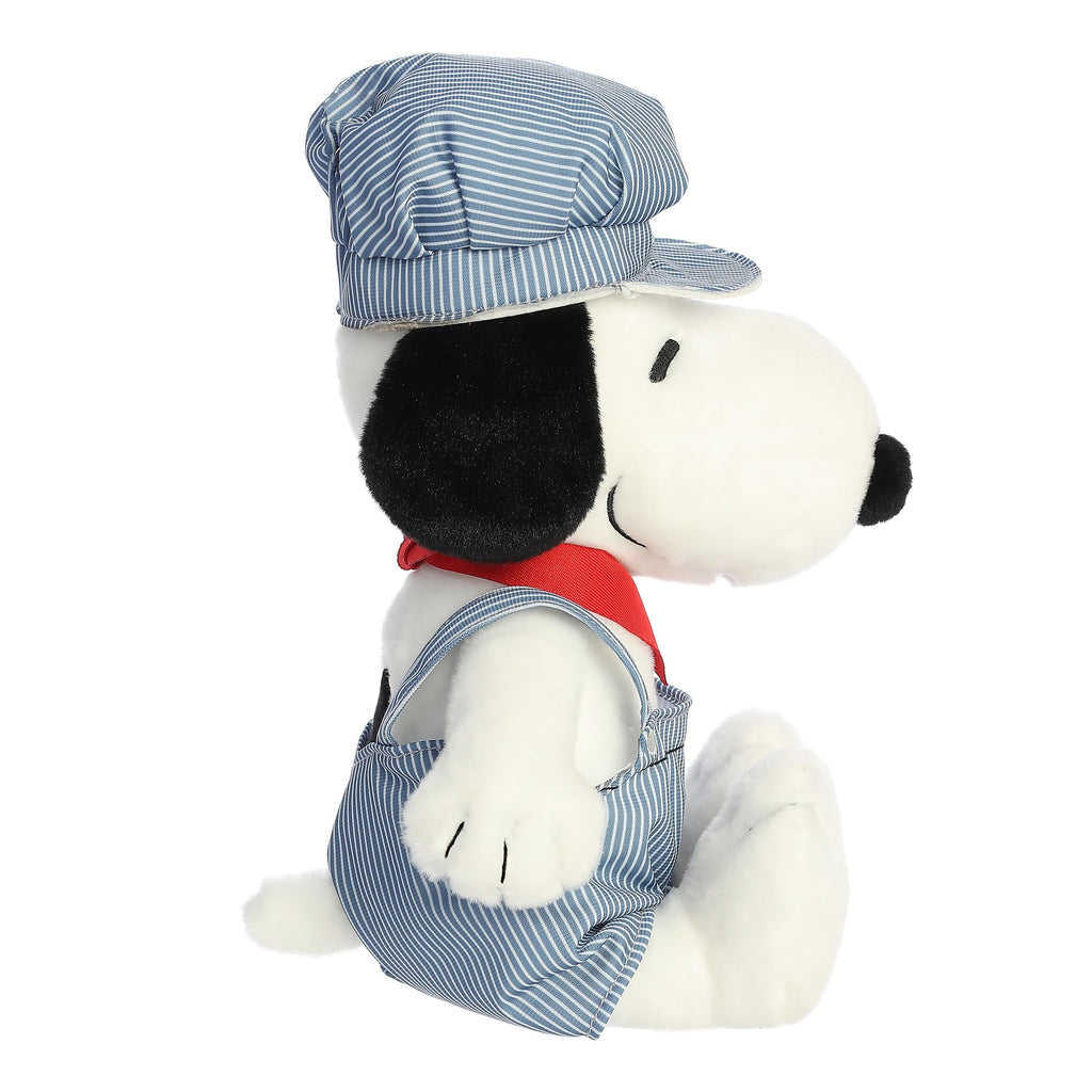 14" TRAIN ENGINEER SNOOPY Aurora Town Creek Trading Post - Free Shipping $50.00