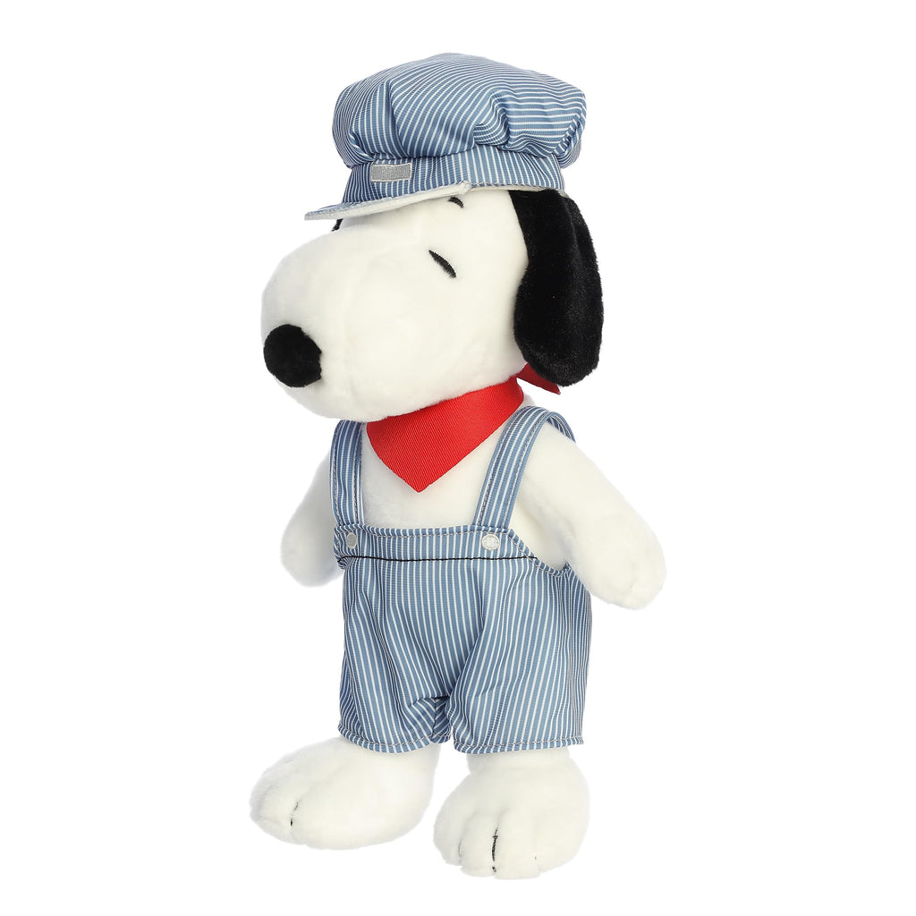14" TRAIN ENGINEER SNOOPY Aurora Town Creek Trading Post - Free Shipping $50.00