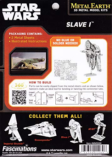 Boba Fett's Starship Star Wars by Fascinations Metal Earth Fascinations Town Creek Trading Post - Free Shipping $50.00