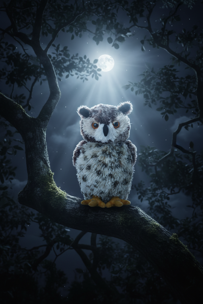 8" Osmond The Great Horned Owl Plush Mini Flopsie Aurora Town Creek Trading Post - Free Shipping $50.00