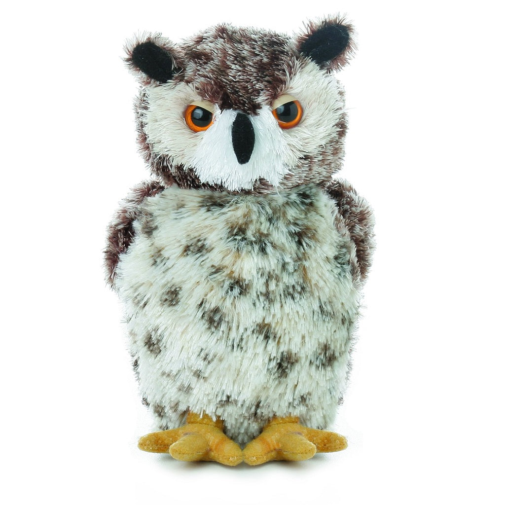 8" Osmond The Great Horned Owl Plush Mini Flopsie Aurora Town Creek Trading Post - Free Shipping $50.00