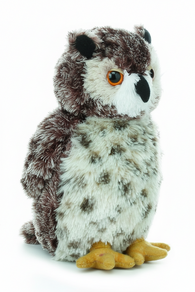 8" Osmond The Great Horned Owl Plush Mini Flopsie Aurora Town Creek Trading Post - Free Shipping $50.00