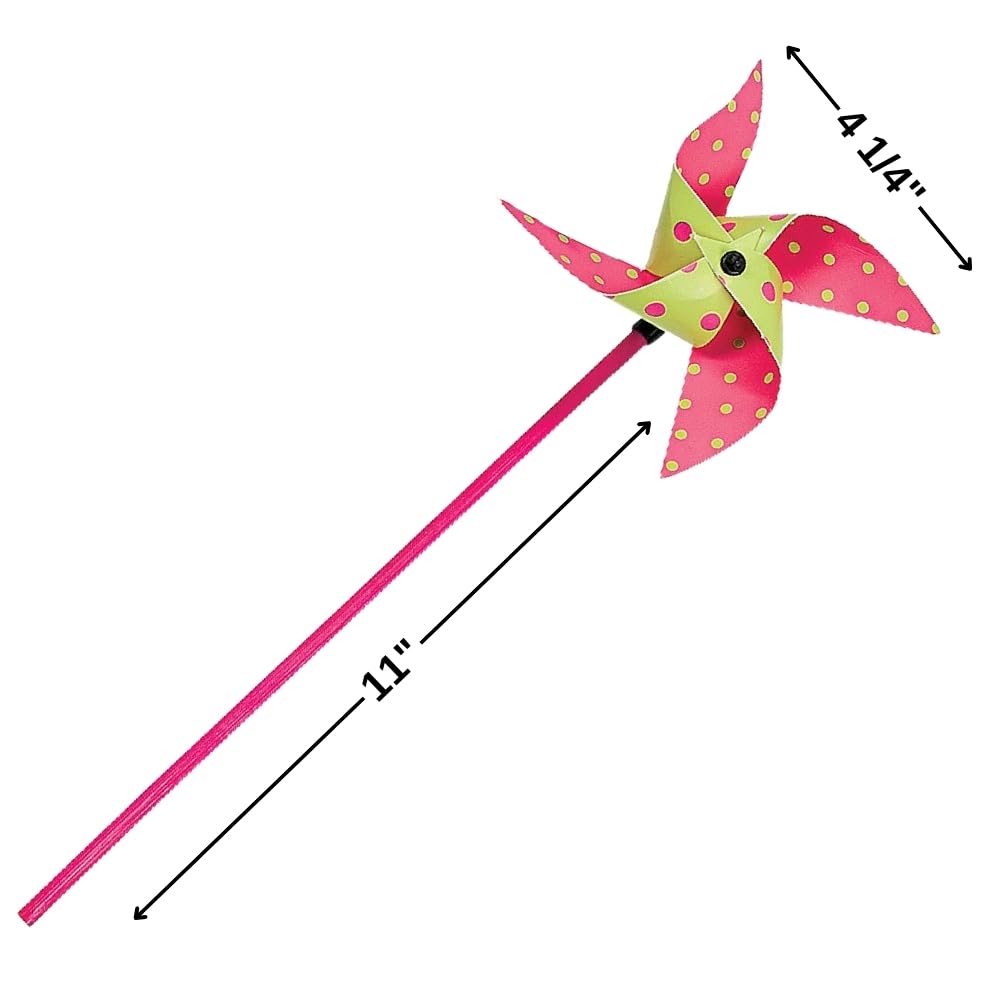 (NAB) BRIGHT POLKA DOTS PINWHEELS Fun Express Town Creek Trading Post - Free Shipping $50.00