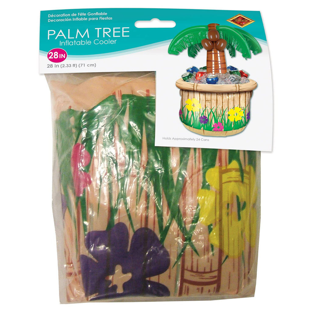 Inflatable Palm Tree Cooler, 18 by 28-Inch Beistle Town Creek Trading Post - Free Shipping $50.00