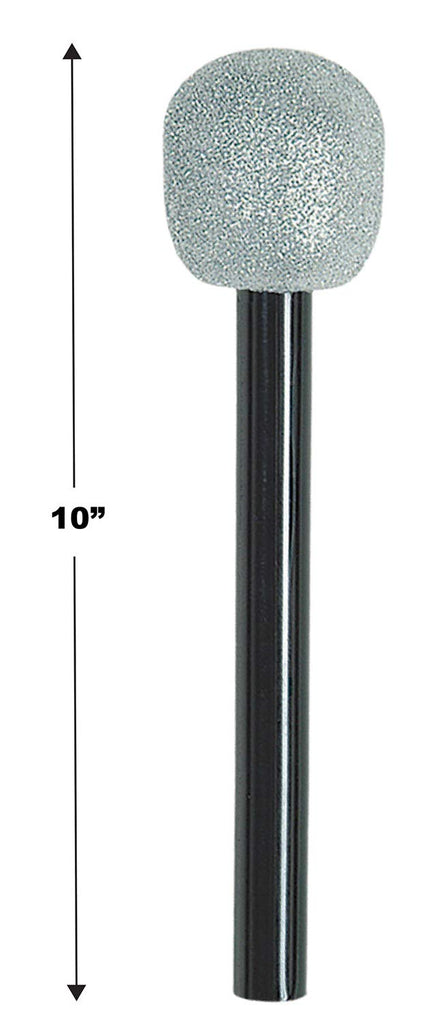 Glittered Microphone (silver & black) Party Accessory (1 count) (1/Pkg) Beistle Town Creek Trading Post - Free Shipping $50.00