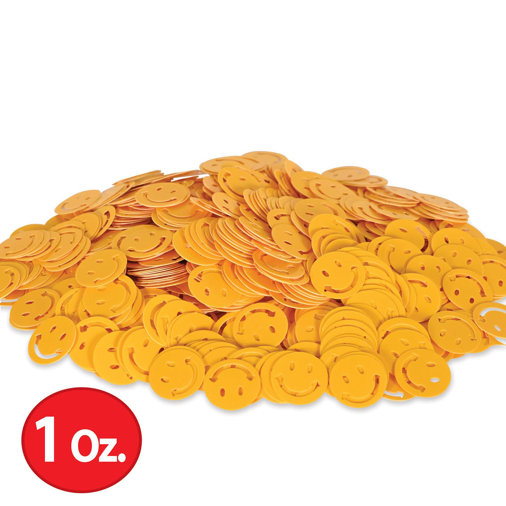 Beistle Fanci-Fetti Smile Faces Party Supplies, 1 oz, Yellow Beistle Town Creek Trading Post - Free Shipping $50.00