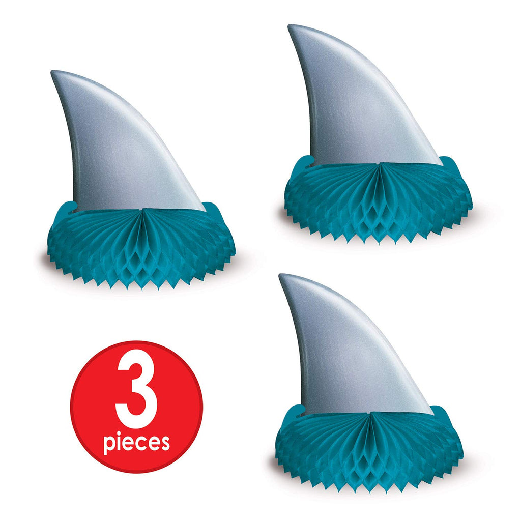 Beistle 3 Piece Shark Theme Party Supplies Birthday Decorations Table Centerpieces Beistle Town Creek Trading Post - Free Shipping $50.00