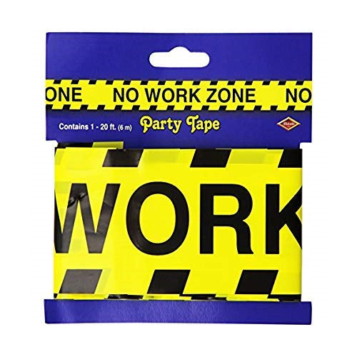 No Work Zone Party Tape Party Accessory (1 count) (1/Pkg) Beistle Town Creek Trading Post - Free Shipping $50.00