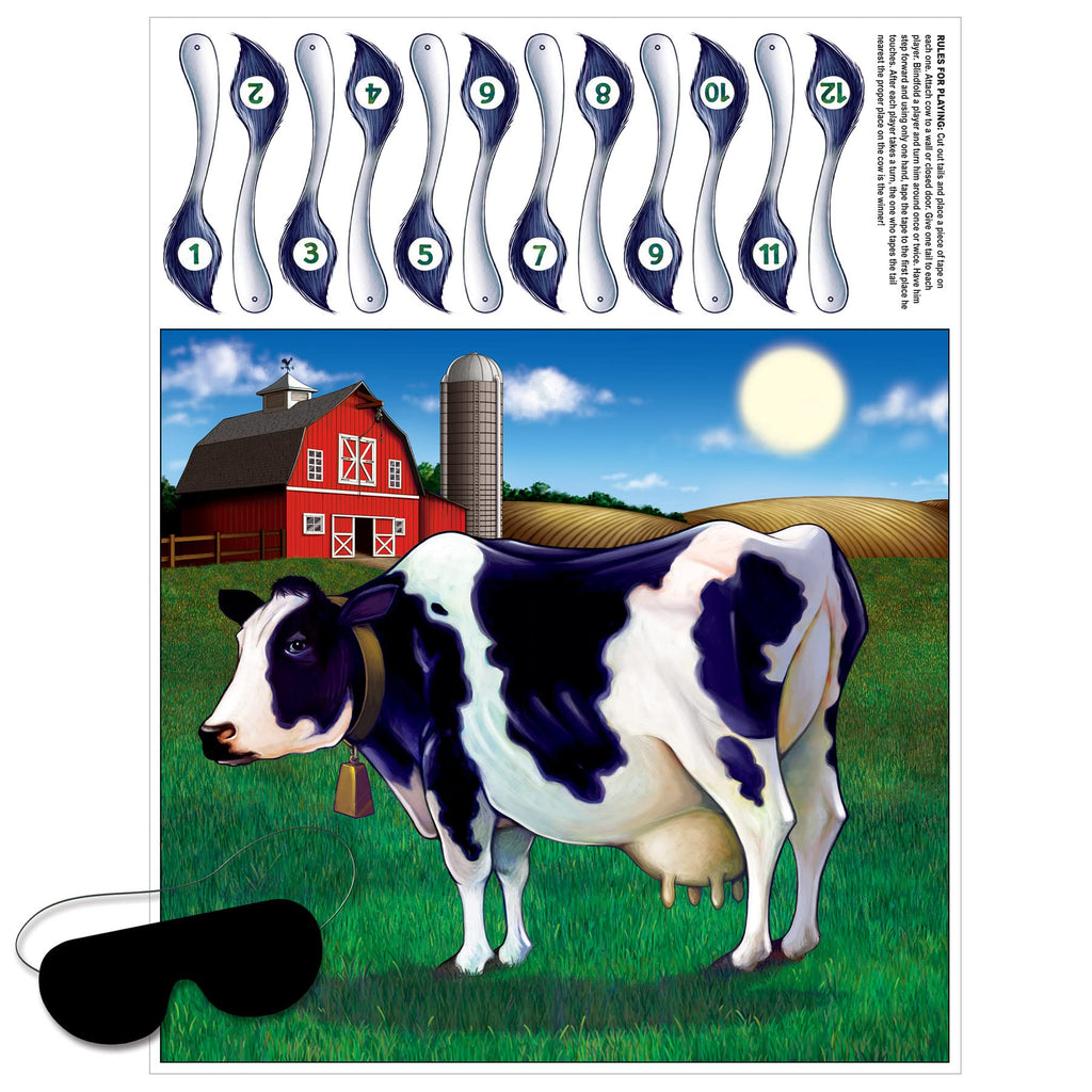 Pin The Tail On The Cow Game Beistle Town Creek Trading Post - Free Shipping $50.00