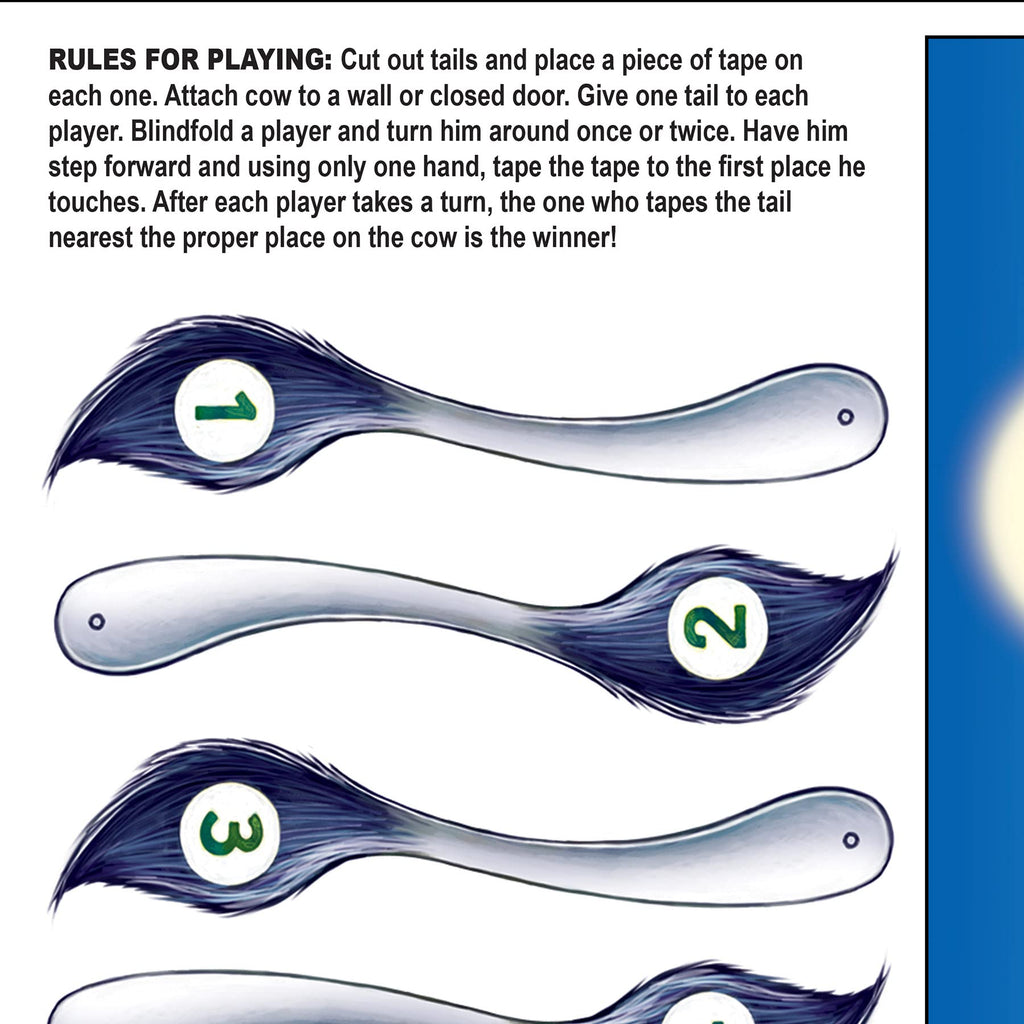 Pin The Tail On The Cow Game Beistle Town Creek Trading Post - Free Shipping $50.00