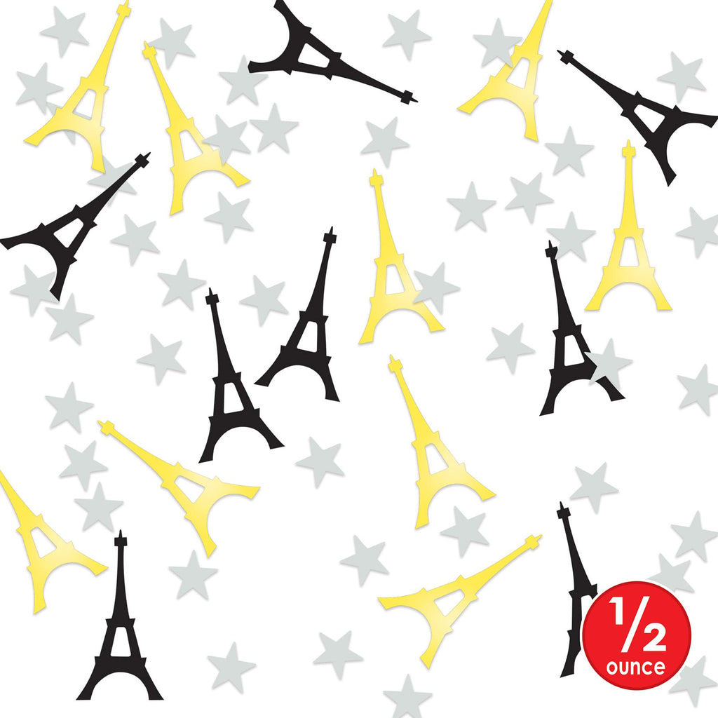 Beistle Eiffel Tower Confetti; Black/Gold/Silver 5/Pack CN300 Beistle Town Creek Trading Post - Free Shipping $50.00