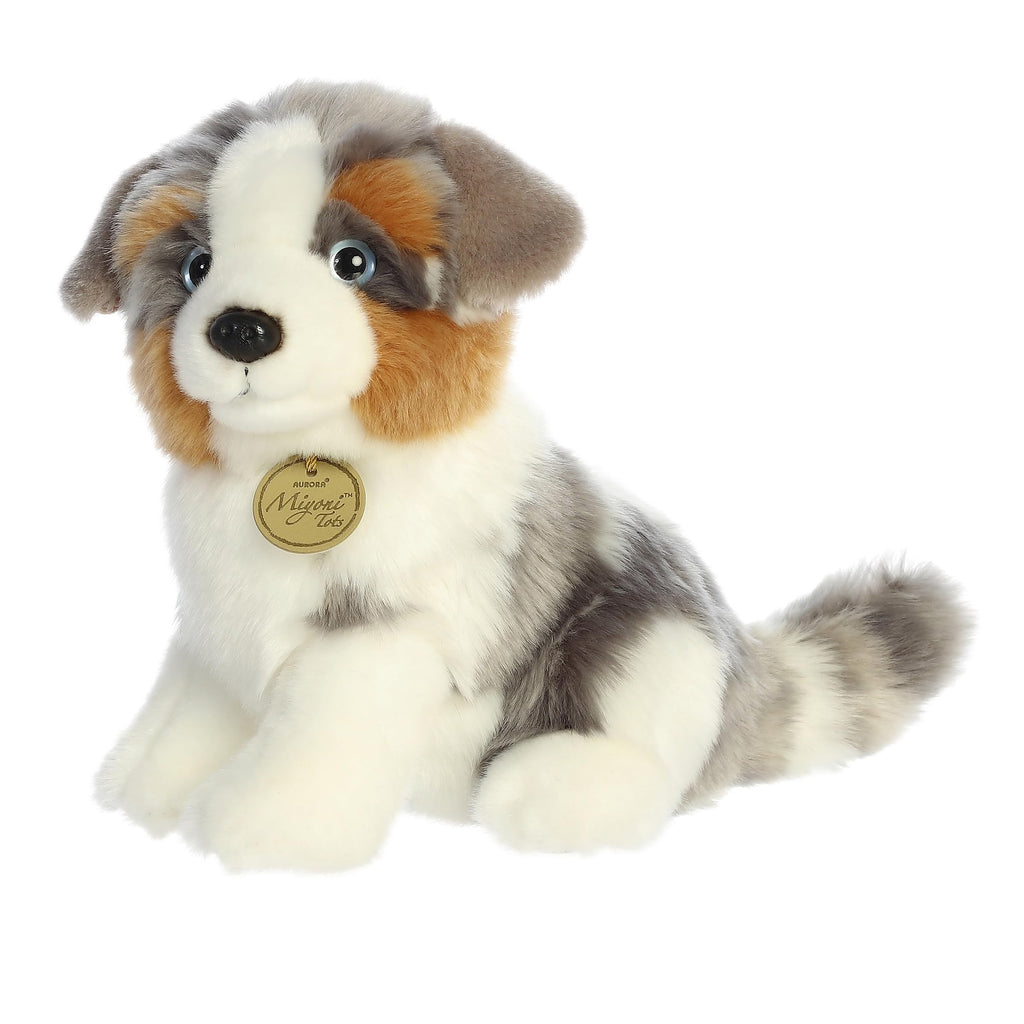 11" AUSTRALIAN SHEPHERD PUP plush by Aurora