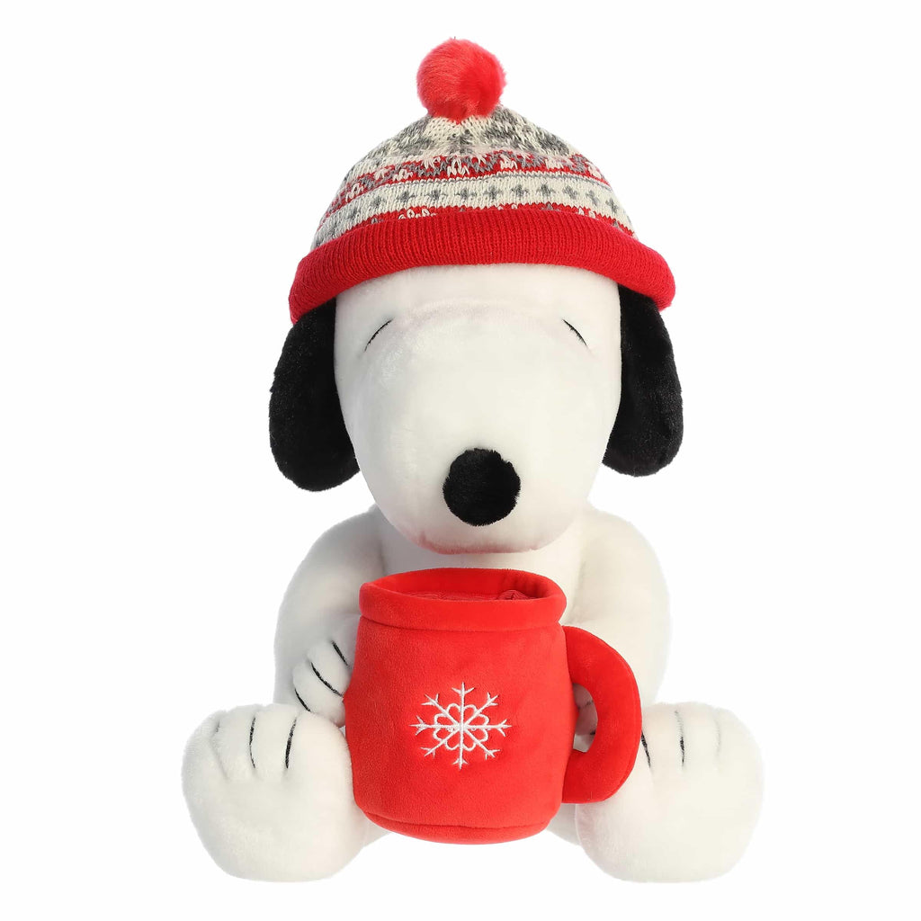 12" WINTER HAT SNOOPY WITH MUG Aurora Town Creek Trading Post - Free Shipping $50.00