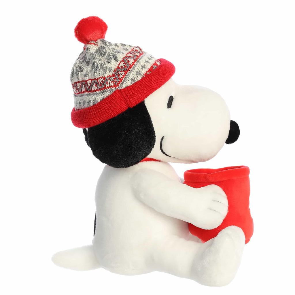 12" WINTER HAT SNOOPY WITH MUG Aurora Town Creek Trading Post - Free Shipping $50.00