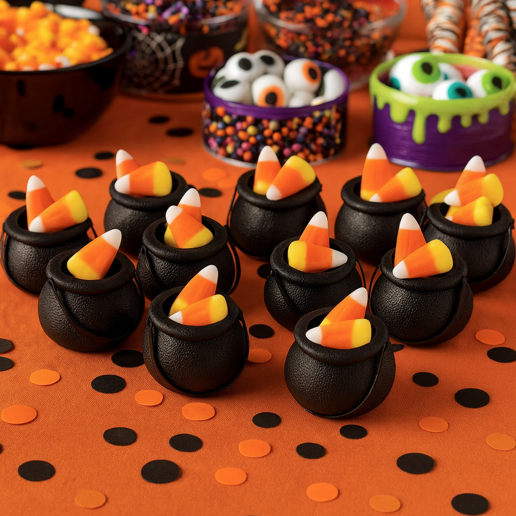 2.5" Mini Black Cauldron Treat Buckets, 12 Count amscan Town Creek Trading Post - Free Shipping $50.00