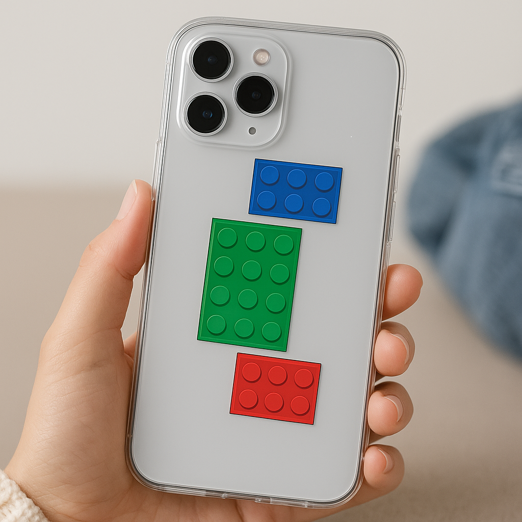 4-Sheet Building Block Brick Stickers for Kids Party Supplies Creative Converting Town Creek Trading Post - Free Shipping $50.00